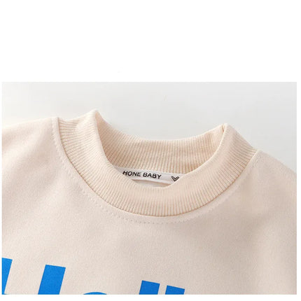 Baby Girls Boys Sweatshirt Kids Letter Hoodies Toddler Autumn Outerwear Winter Children's Clothing