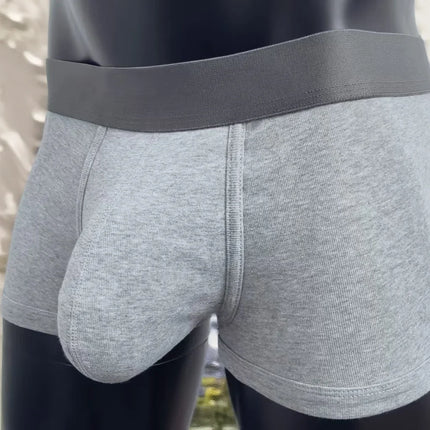 2026 Cotton Men's Boxer Briefs with Large Pockets, Comfortable and Hot-Selling Men's Sexy Underpants.