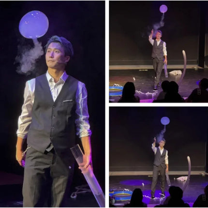 ‌Magic Jellyfish Bubble Show Set Giant Stage Magic Tricks Bubbles Parties Large Water Bubble with LED Lights Magical Magia Props