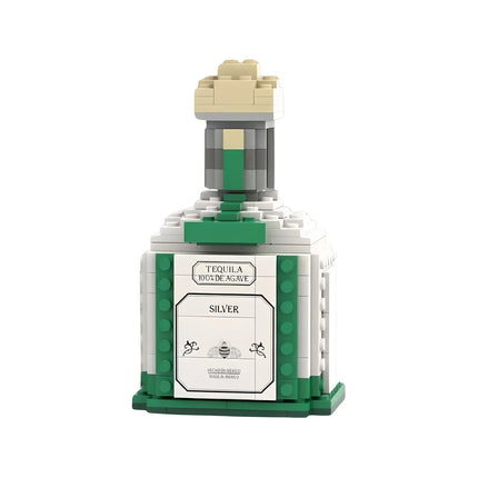 New Creative Whiskey Bottle Building Blocks, 3D Puzzle DIY Model Kits for Adults, Home Bar Decoration, 10 Styles Available
