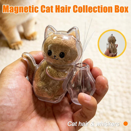 Cat Hair Memorial Storage Refrigerator Magnet Cat Fur Container Pets Keepsake Capsule Whiskers Fur Collector Fridge Magnet