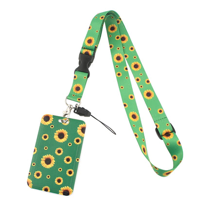 DZ1351 Hidden Disabilities Sunflower Lanyard Id Badge Holder Keychain ID Card Pass Gym Mobile Badge Holder Key Holder Key Rings