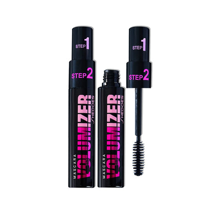 2 in 1 Curling Mascara Eye Cosmetics Waterproof Long Lasting Not Blooming Black Natural Thick Curling Lengthening Mascara Makeup