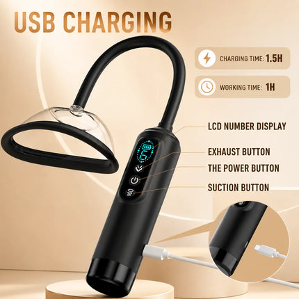 Pussy Pump Vibrator Sucking Toys BDSM Electric Vacuum Suck Vagina Sex Pump 7 Suction Female Sex Toy Clit Nipple Sucker for Women