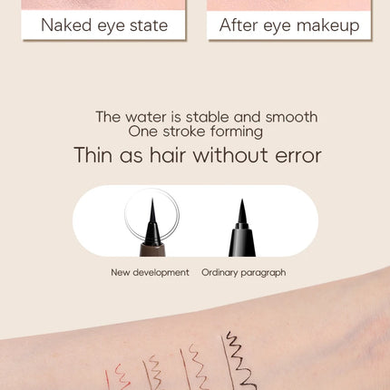 Smooth Very Fine Eyeliner Pen Longacting Quickdrying Waterproof Eyeliner Pen Suitable For Beginners Girls Holiday Gifts