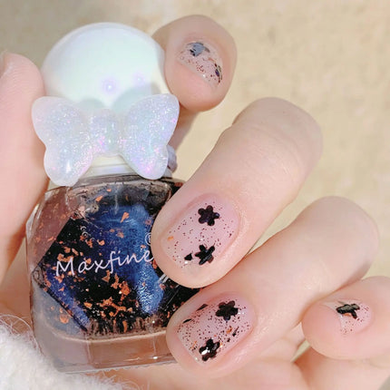 Maxfine Small Diamond Nail Polish Set Wholesale No-bake Long-lasting Water-based Nail Polish Novice Practice Can Be Torn