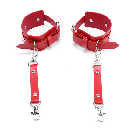 Party Sexy Leather BDSM Kit Handcuffs Sex Toys Games For Couples Body Harness Cuffs Bondage Straps Erotic Adult Sex Toys