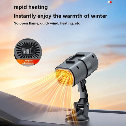 Car Heater Winter Fast Heating 12V Electric Heated Fan Windshield Defrosting Defogging Heating For Car Travel Camper 2026