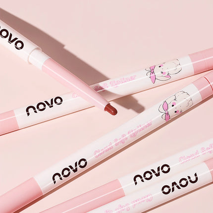 NOVO Waterproof lip liner with a matte finish Easy to apply, long-lasting and smudge-proof Defines full lips