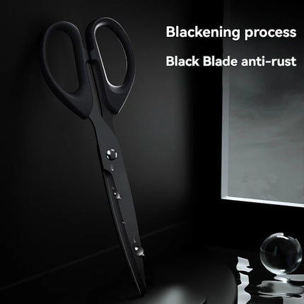1PC Scissors Black blade Scissors Stainless steel scissors Small scissors Art office supplies Paper Cuttings knife