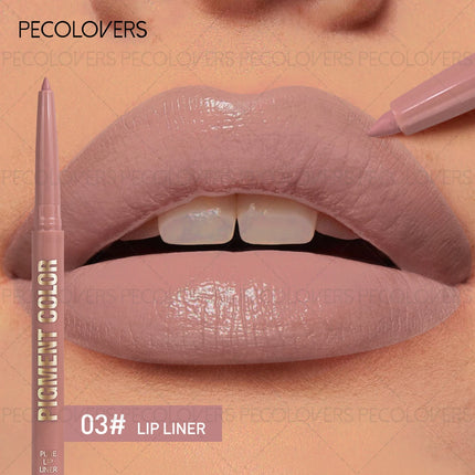 1 Pcs Matte Lip Liner Pen, Used As Lip Liner and Lipstick, Oblique Mouth Design Suitable for All Lip Types, Perfect Gifts