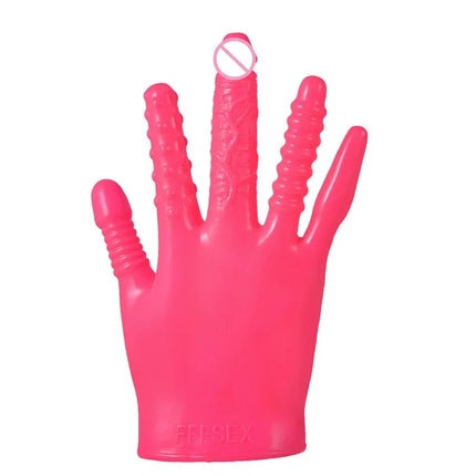 Vibrating Finger Gloves G-spot Clitoris Stimulator Real Penis Dildo Vibrator Glove Sex Toys for Woman Sex Games Intimate Toys