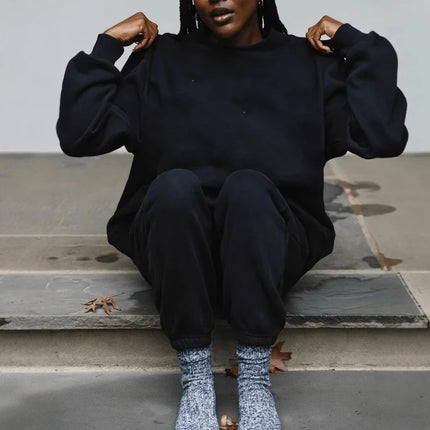 2026 European American style women's sweatshirt,long-sleeved high neck pullover sweatshirt,casual sweater fleece top for women