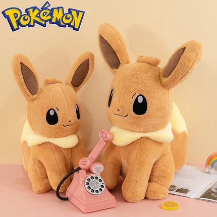 45/55/75CM Big Size Pokemon Eevee Plushies Kawaii Cartoon Anime Plush Soft Pillow Doll Stuffed Plushies Cute Room Ornament Gift