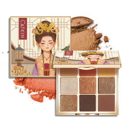 Catkin Glitter Shimmer Matte 9 PANS Eyeshadow Palette C16