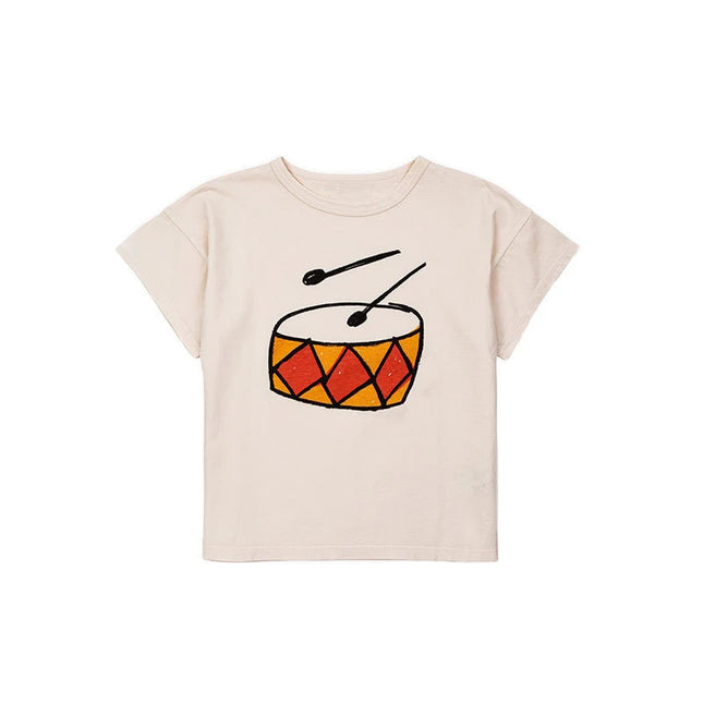 2025 Kids' Clothes New Spring Summer Korean Baby Boys Girls Cotton Cartoon Short Sleeve T-Shirts Children's Outerwear Clothing