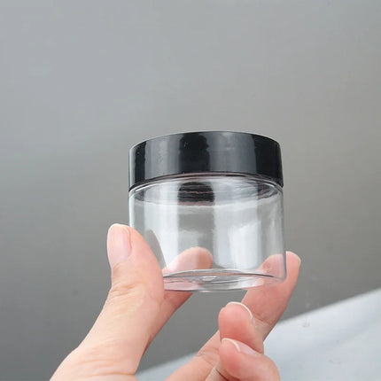 30/50/100pcs 50g Plastic Cosmetics Jar Makeup Box Travel Face Cream Bottle Container Empty Makeup Jar Pot Refillable Bottles