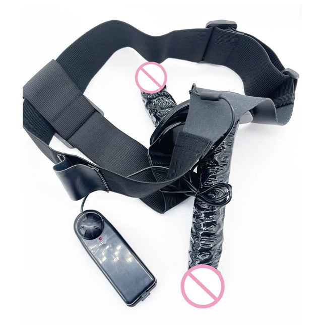 Double Penis Big Dildo Vibrator Realistic Dildo Strapon Ultra Elastic Harness Belt Strap On Adult Sex Toys for Woman Lesbian