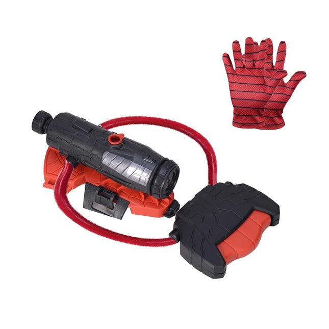 Spider Wrist Launcher Water Gun with Gloves Summer Water Fight Toy Cosplay Prop Outdoor Game Backyard Fun