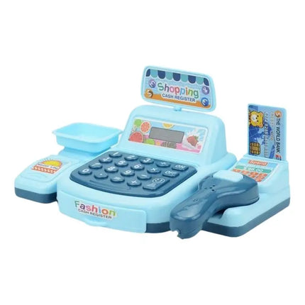 Z. 1 Set Electronic Game Lighting And Sound Effects Supermarket Cashier Toy Simulation Shopping Cash House Toys