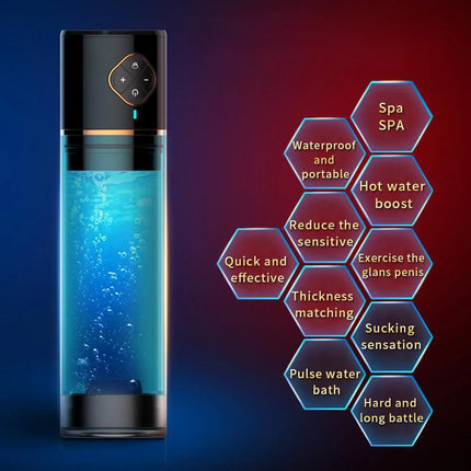 Electric Penis Water Pump Rechargeable Automatic Male Enlargement Erection Extend Men Cock sucking Penis Enlarge Pressure Device