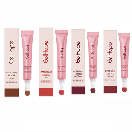EELHOPE Matte Liquid Lipstick Long Lasting High Pigment Reduce Lip Lines Remove Dark Care Lightweight Quick Dry Waterproof