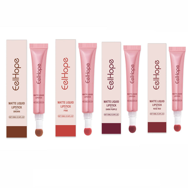 EELHOPE Matte Liquid Lipstick Long Lasting High Pigment Reduces Lip Lines Removes Dark Care Lightweight Quick Dry Waterproof