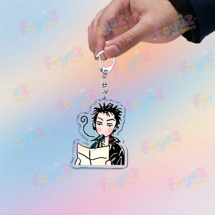 Cute Anime Nana Keychain for Accessorie Bag NANA Chibi Farming Charm Keyrings Jewelry Friends Oosaki Nan Manga Gifts
