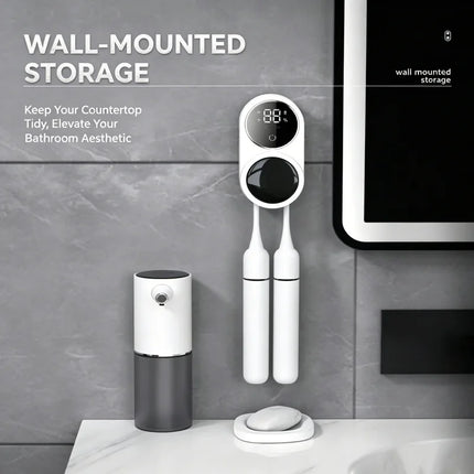 Mini Portable Rechargeable Travel Toothbrush Sterilizer Induction Switch with Charge Display UV Toothbrush Sterilizer Case