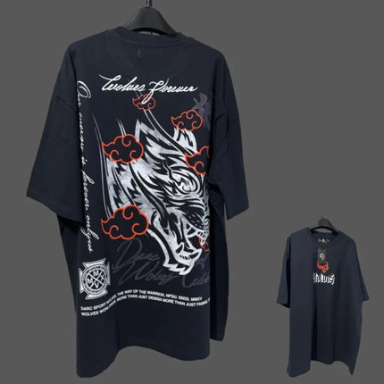 JAPAN BUSHIDO Anime Printed Men T-shirt City Fitness Training Sportswear Loose Casual Crewneck Men's T Shirts Couples Cotton Tee