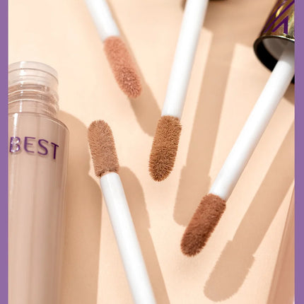 QIBEST Concealer Waterproof and Sweat Resistant Long Lasting Concealer Blush Cover Stains Acne Marks and Fade Dark Circles