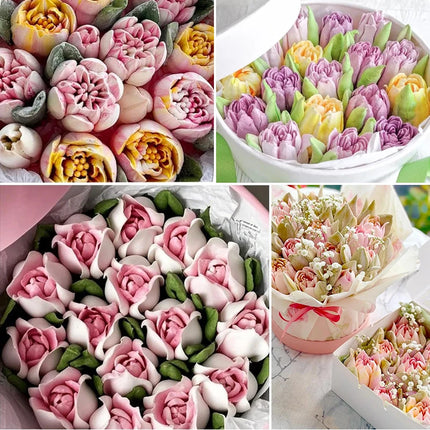 Extra Large Russian Piping Tip-Giant 3D Flower Nozzle for Dramatic Cake Designs Create Massive Buttercream Flowers in 1 Squeeze