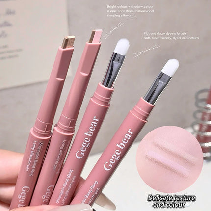 Dual-Tone Under-Eye Matte Highlighting Shadow Pencil Nude Beige Brown Brightening Cream Lying Silkworm Eyeliner Aegyo sal Pen