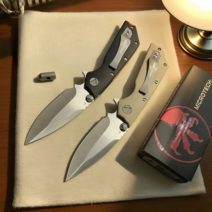 DOC- Ball Bearing Folding Knife G10 Handle Portable pocket knife Outdoor Camping and Mountain Climbing Self-defense knife