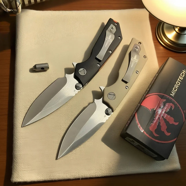 DOC- Ball Bearing Folding Knife G10 Handle Portable pocket knife Outdoor Camping and Mountain Climbing Self-defense knife