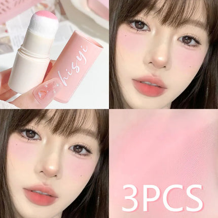 Cloud Soft Matte Blush Stick for a vibrant, brightening, natural bare makeup look, enhancing flawless skin tone