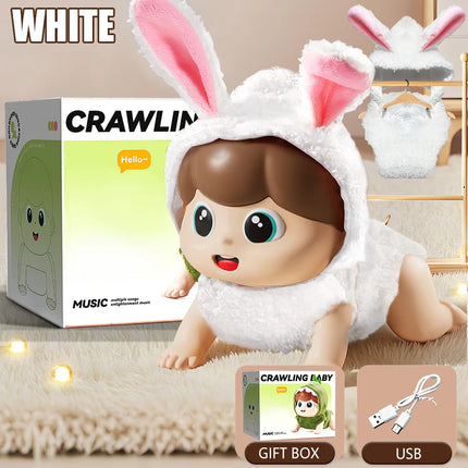 Electric Crawling Toys For Children Early Education with Sound Fun  Guide Crawling Music Learning Speaking 6 Months Kids Gifts