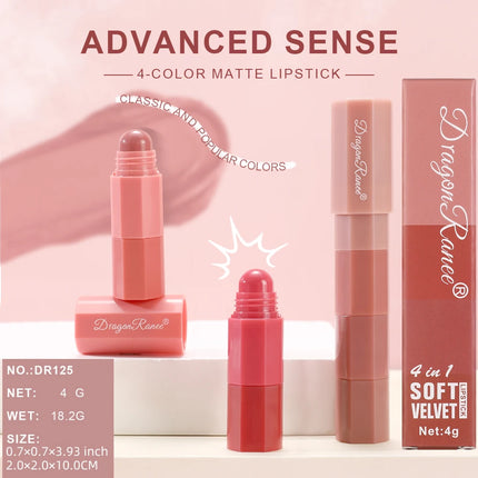 Matte Lipstick Is Easy to Apply, Does Not Come Off, Is Waterproof, Sweat-Proof, Does Not Stick to Cups, Is Delicate and Long-Lasting, and Is Versatile for Everyday Use