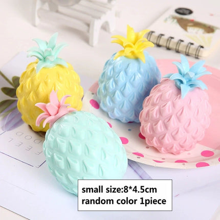 Soft Squeeze Toys Pineapple Stress Relief Ball Water Feeling Squishy Sensory Toys Water Beads Squeeze Fidget Toy Anti Anxiety