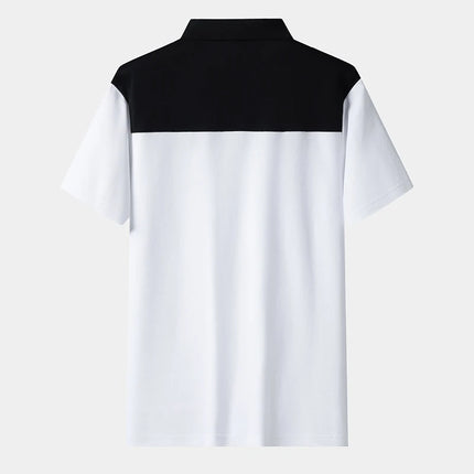 New High-quality Big Kids Outdoor Sports Neutral Ice Silk Short Sleeved Polo Shirt For Men Fashionable and Trendy Casual T-shirt