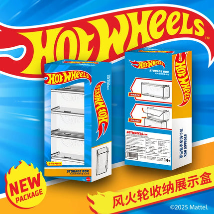 Original Hot Wheels Car Storage Box Display Case Non-Remote Control Model Railway Track Compatible Vehicle Organizer Toy Case
