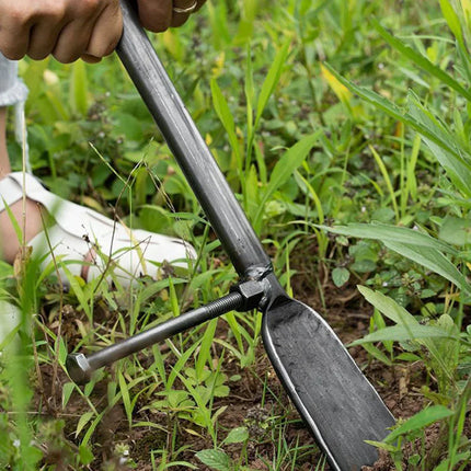 Manganese Steel Tree Digging Thickened Large Shovel Digging Pit Farm Tools Shovel with Foot to Move Seedlings Long Shovel