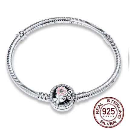 NEW 100% S925 pure silver Spider Man snake bone bracelet, suitable for original DlY bracelet, women's fashionable jewelry gift