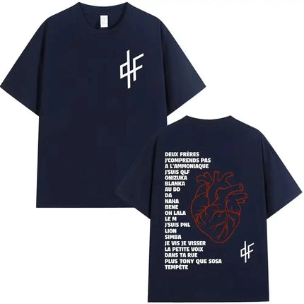 Hip Pop T-shirt Rapper PNL Le Monde Chico Album Graphic Print Cotton 2026 New Summer Hip Hop Short Sleeve Fan Gifts Unisex