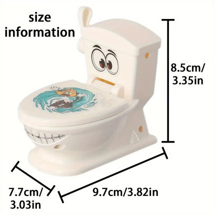 Toilet Target Shooting Game, Interactive Desktop Prank Toy Set