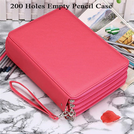 72/120/168/200 Slots School Pencil Cae for Girls Stationery Box Organizer Large Capacity Pencilcase Kawaii Pen Bag Office Pouch
