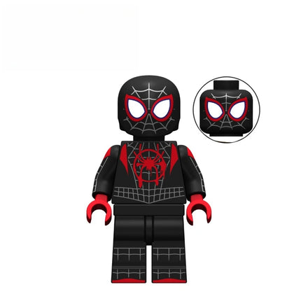 Hot Toys New Building Blocks Spider Man Series Peter Parker Spider-Gwen Spider-Man Noir Mini Robot Figure Bricks Assembling Doll