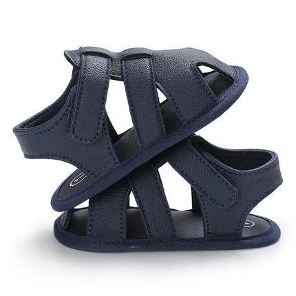 0-18M Baby Walking Sandals - Breathable Anti-Slip Soft Sole Shoes for Newborn Boys & Girls, Summer Infant First Walkers
