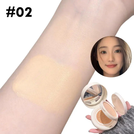 2 In 1 Double Layer Air Cushion Concealer Foundation Makeup Pressed Powder Full Coverage Moisturizing Makeup Base Cosmetic