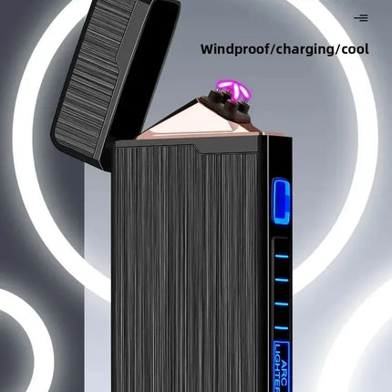 Rechargeable Plasma Dual Arc Lighter for Smokers Electric Encendedores Eléctrico Lighter Rechargeable Type C Type